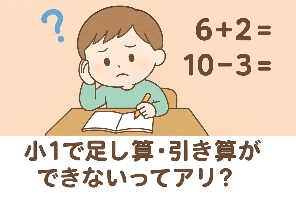 小1で足し算・引き算ができないってアリ?