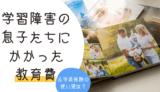 学習障害の息子たちにかかった教育費と学資保険の使い道