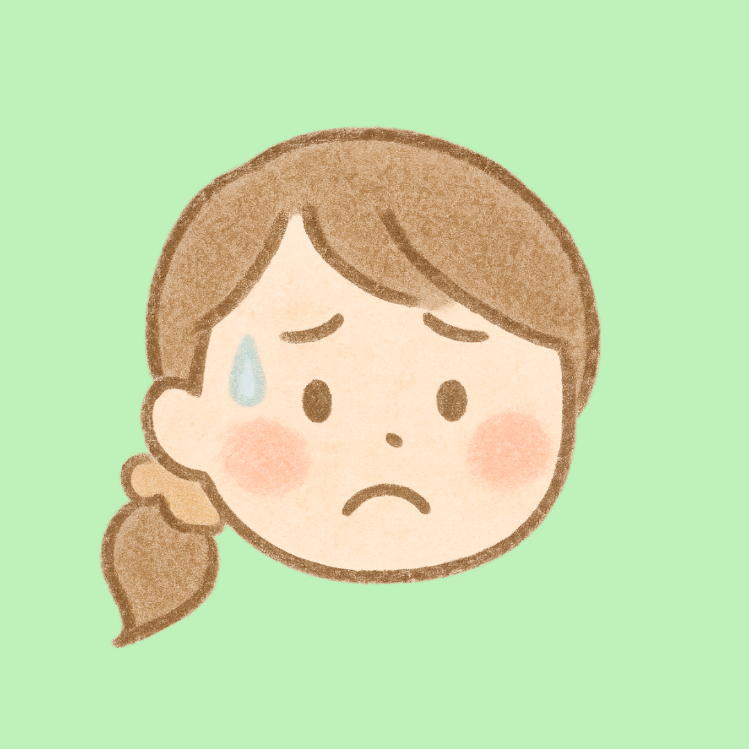 悩むママ